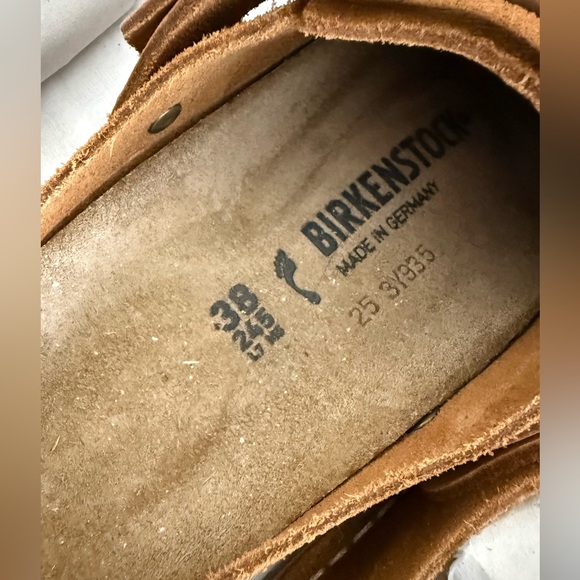NIB Birkenstock Lutry Premium Suede Clogs Size 38 Medium/Narrow - Picture 6 of 8